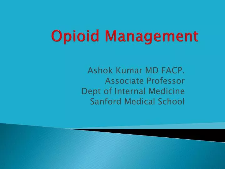 opioid management