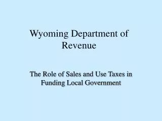 Wyoming Department of Revenue