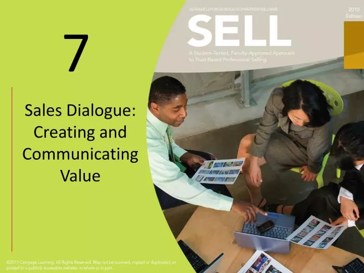 sales dialogue creating and communicating value