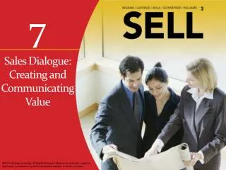 Sales Dialogue: Creating and Communicating Value