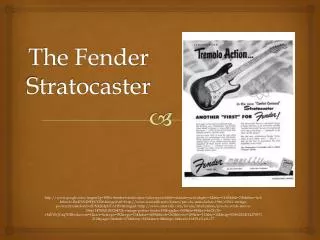 the fender stratocaster