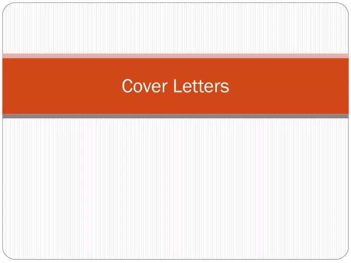 cover letters