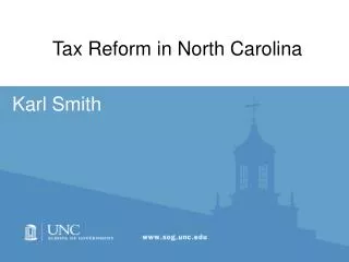 Tax Reform in North Carolina