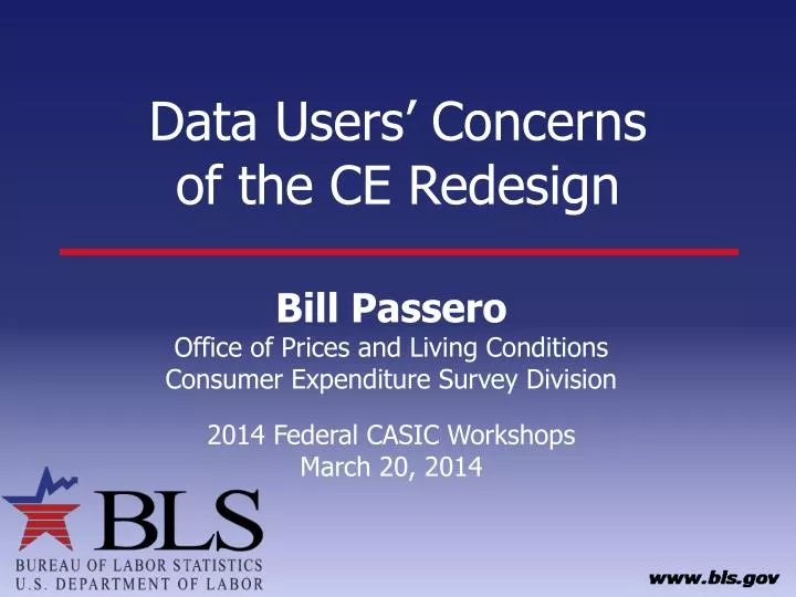 data users concerns of the ce redesign