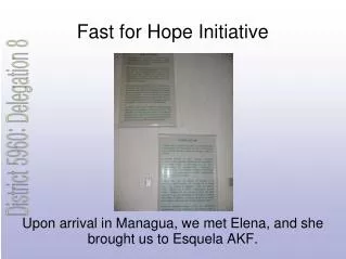 Fast for Hope Initiative