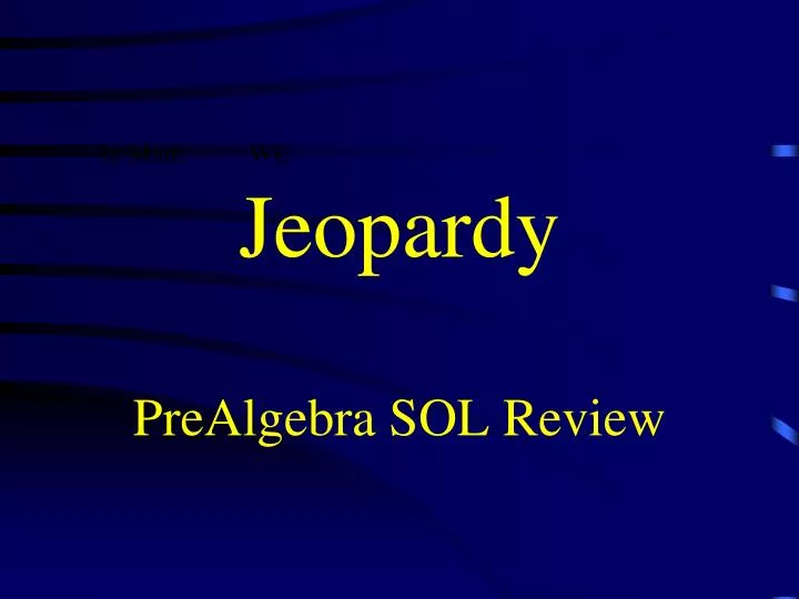 jeopardy prealgebra sol review