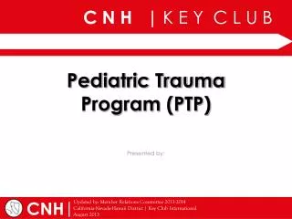 Pediatric Trauma Program (PTP )