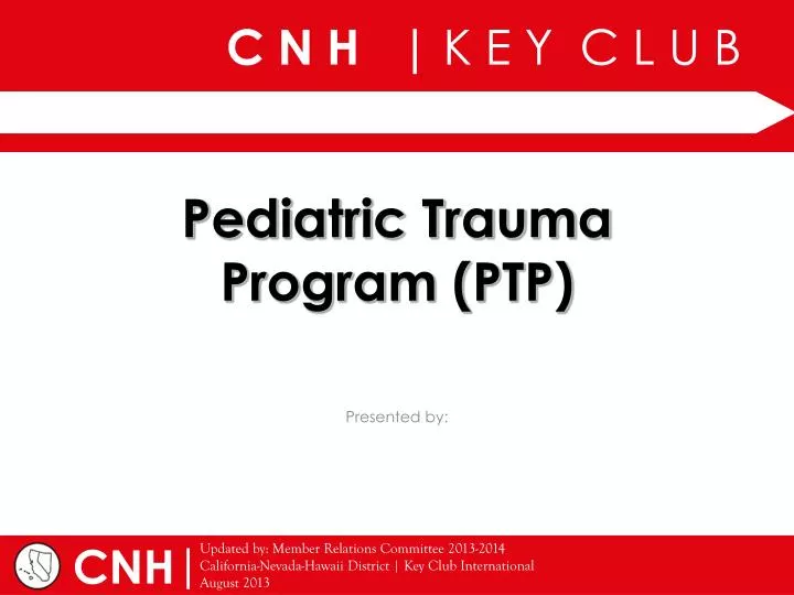 pediatric trauma program ptp