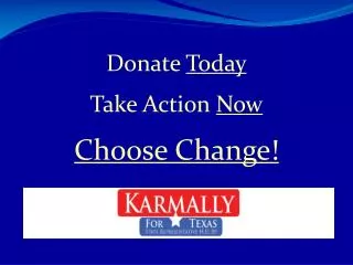 Donate Today Take Action Now Choose Change!