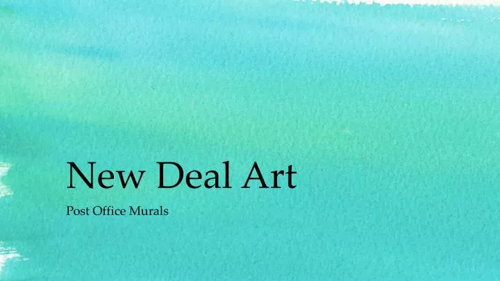 new deal art