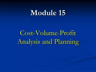 Module 15