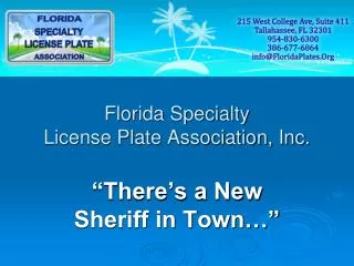 Florida Specialty License Plate Association, Inc.