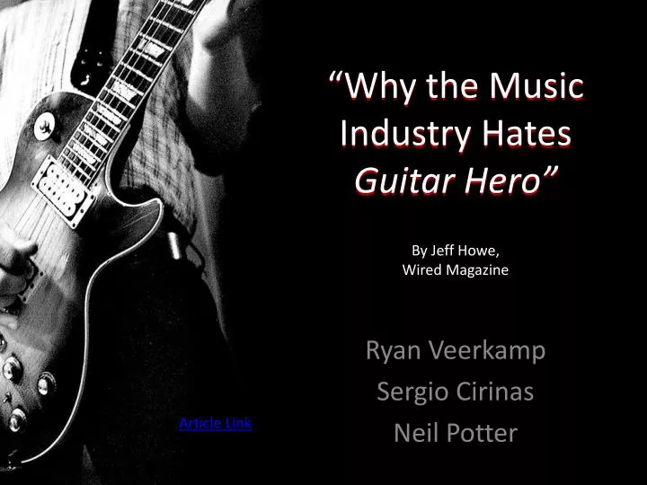 why the music industry hates guitar hero