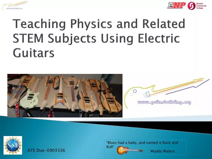 teaching physics and related stem subjects using electric guitars