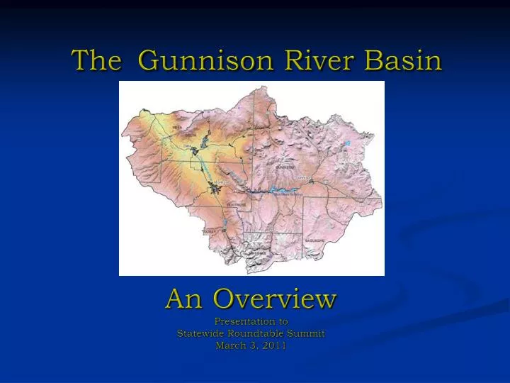 the gunnison river basin
