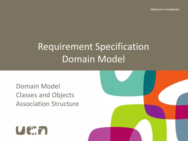 requirement specification domain model