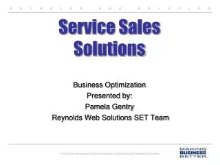 Service Sales Solutions