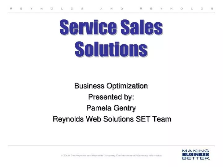 service sales solutions