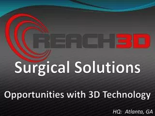 Opportunities with 3D Technology