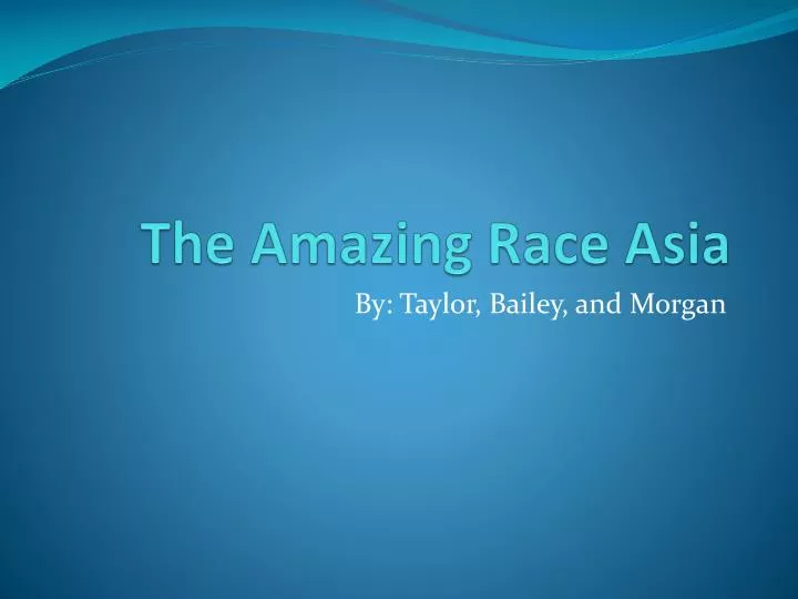 the amazing race asia