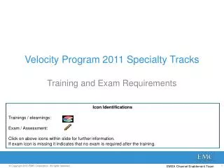 Velocity Program 2011 Specialty Tracks