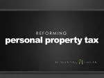 Reforming Personal Property Tax to Boost State Revenue: The Comprehensive Plan - slide 1
