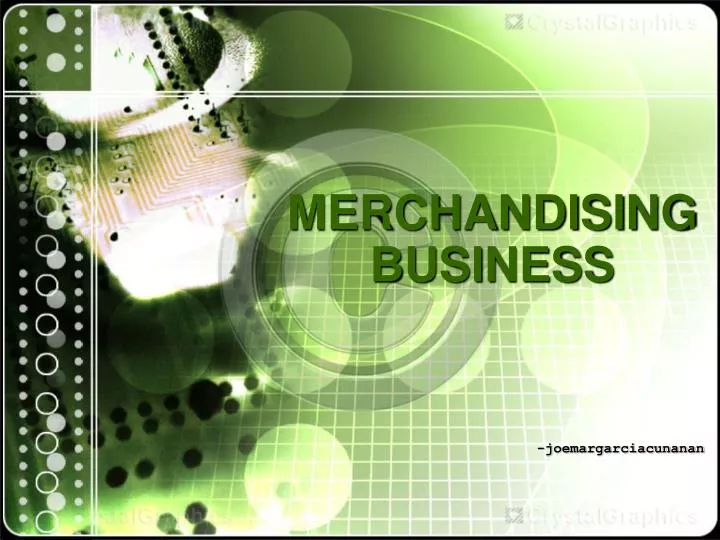 merchandising business