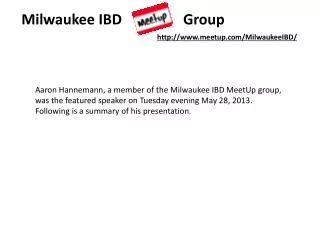 Milwaukee IBD Group
