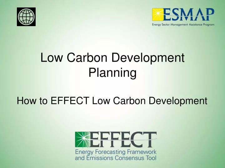 low carbon development planning