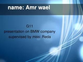 name: Amr wael
