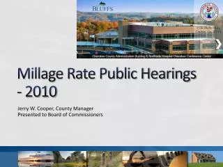 Millage Rate Public Hearings - 2010