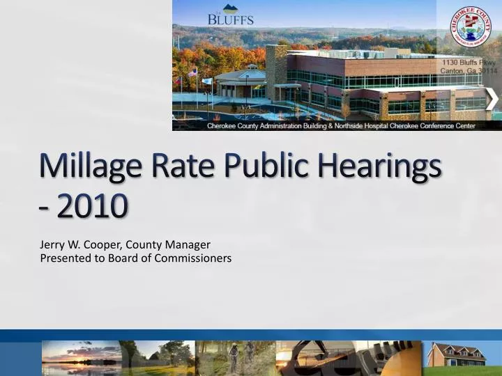 millage rate public hearings 2010