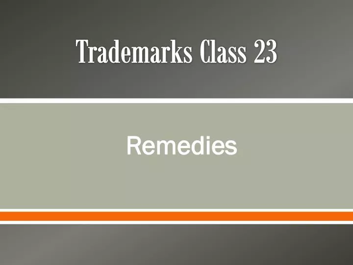 trademarks class 23