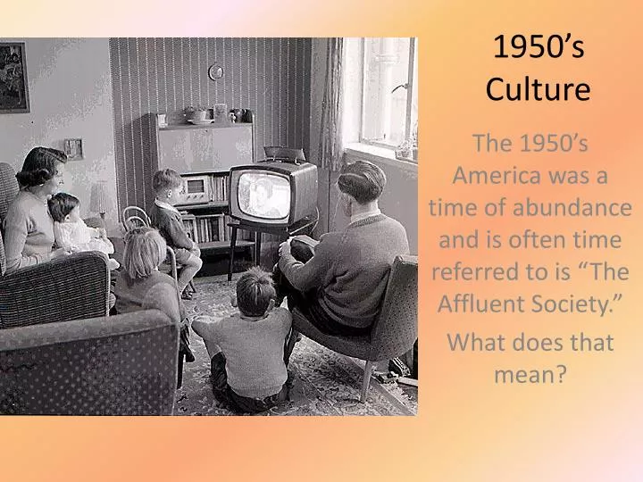 1950 s culture