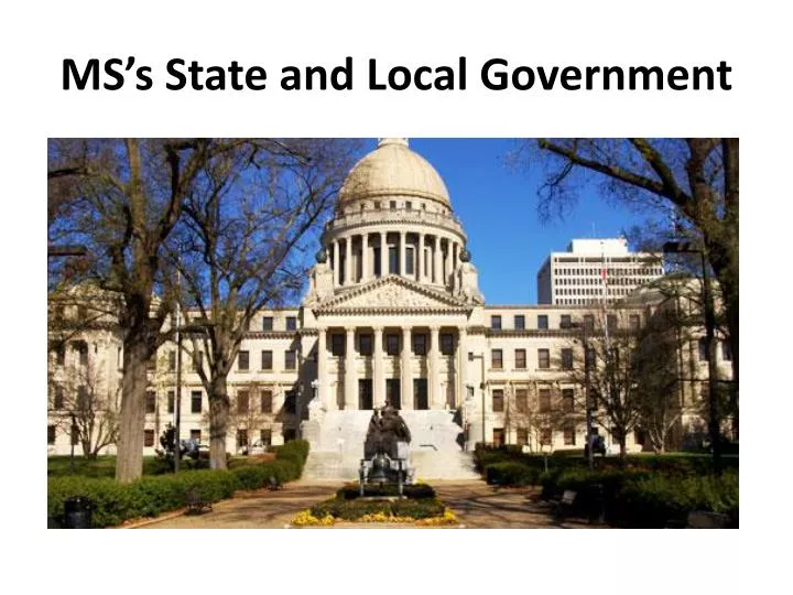 ms s state and local government
