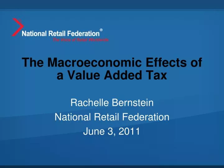 the macroeconomic effects of a value added tax
