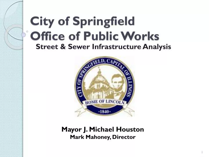 city of springfield office of public works