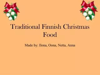 Traditional Finnish Christmas Food