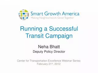 Running a Successful Transit Campaign