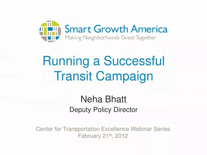 running a successful transit campaign