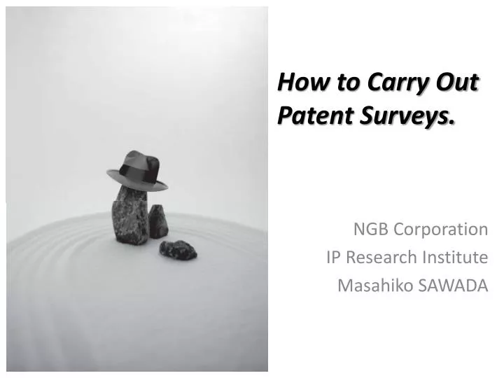 how to carry out patent surveys