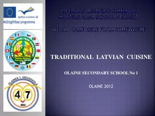 Lifelong learning comenius MULTIlATERAL SCHOOL PROJECT WE ALL CAME HERE FROM SOMEWHERE
