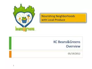 KC Beans&amp;Greens Overview