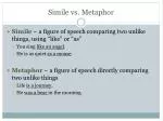 Simile vs. Metaphor - slide 1
