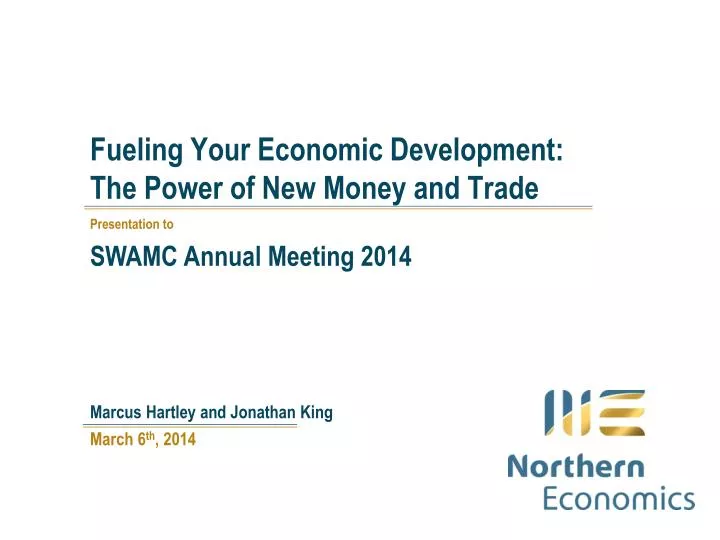 fueling your economic development the power of new money and trade