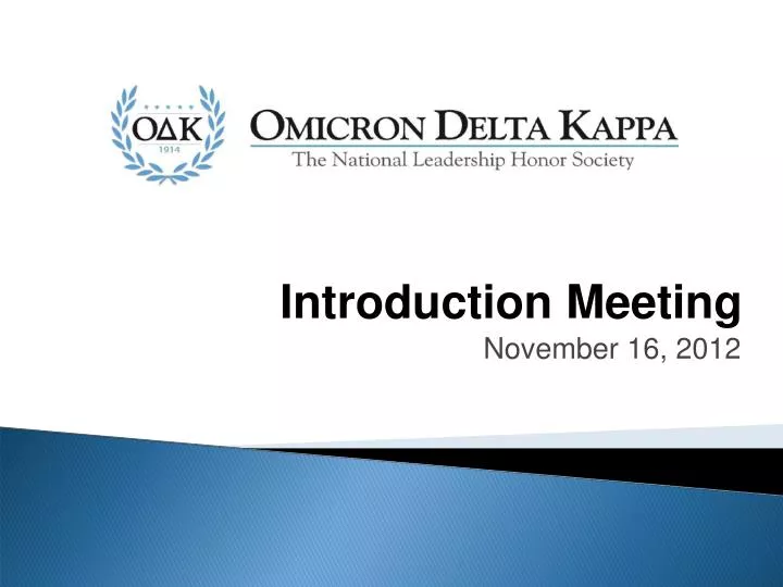 introduction meeting