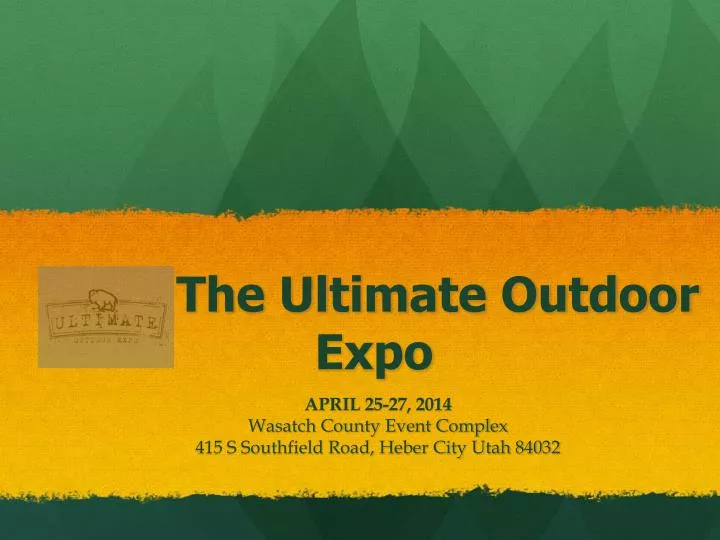 the ultimate outdoor expo