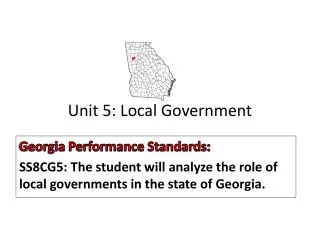 Unit 5: Local Government