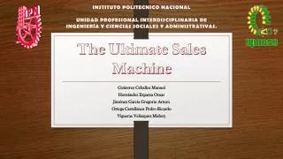 The Ultimate Sales Machine