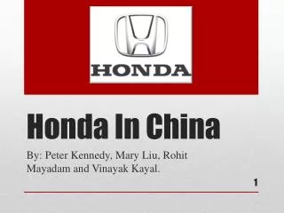 Honda In China